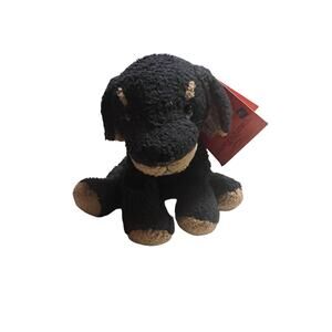 RUSS BERRIE Luv Pets BISCUIT DOG Puppy Plush Chamois Rottweiler 5" NWT